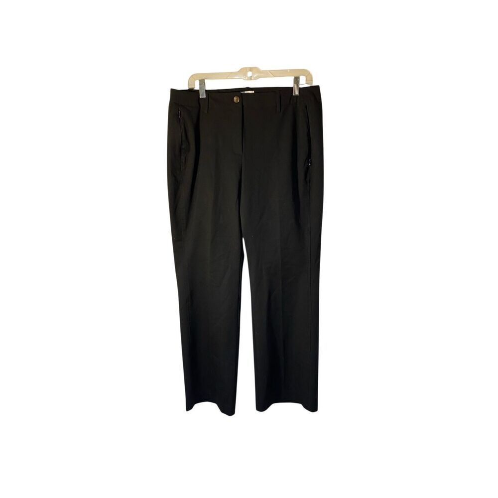 NWT J. Jill, black women’s petite cotton stretch trouser S/14 P